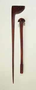 Maori Tewhatewha en Nieuw-Caledonische Knots (hout)